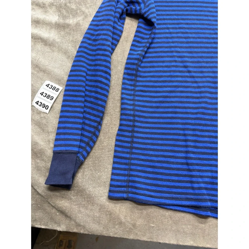 Polo Ralph Lauren‎ Mens Long Sleeve Striped Thermal Shirt Polo Bear Size M